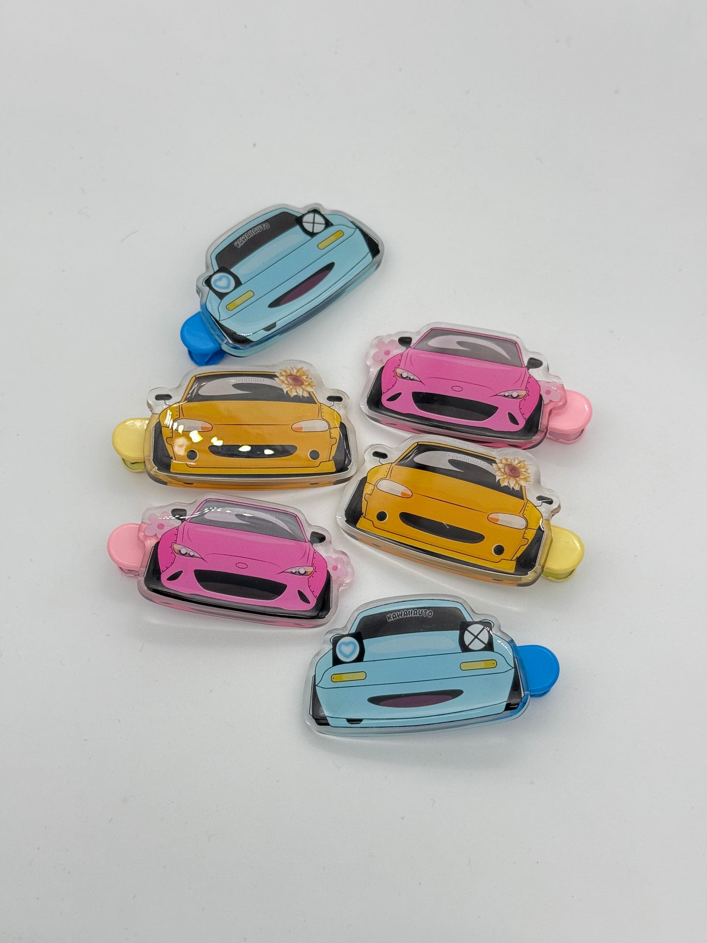 Pink Miata ND Hair clips