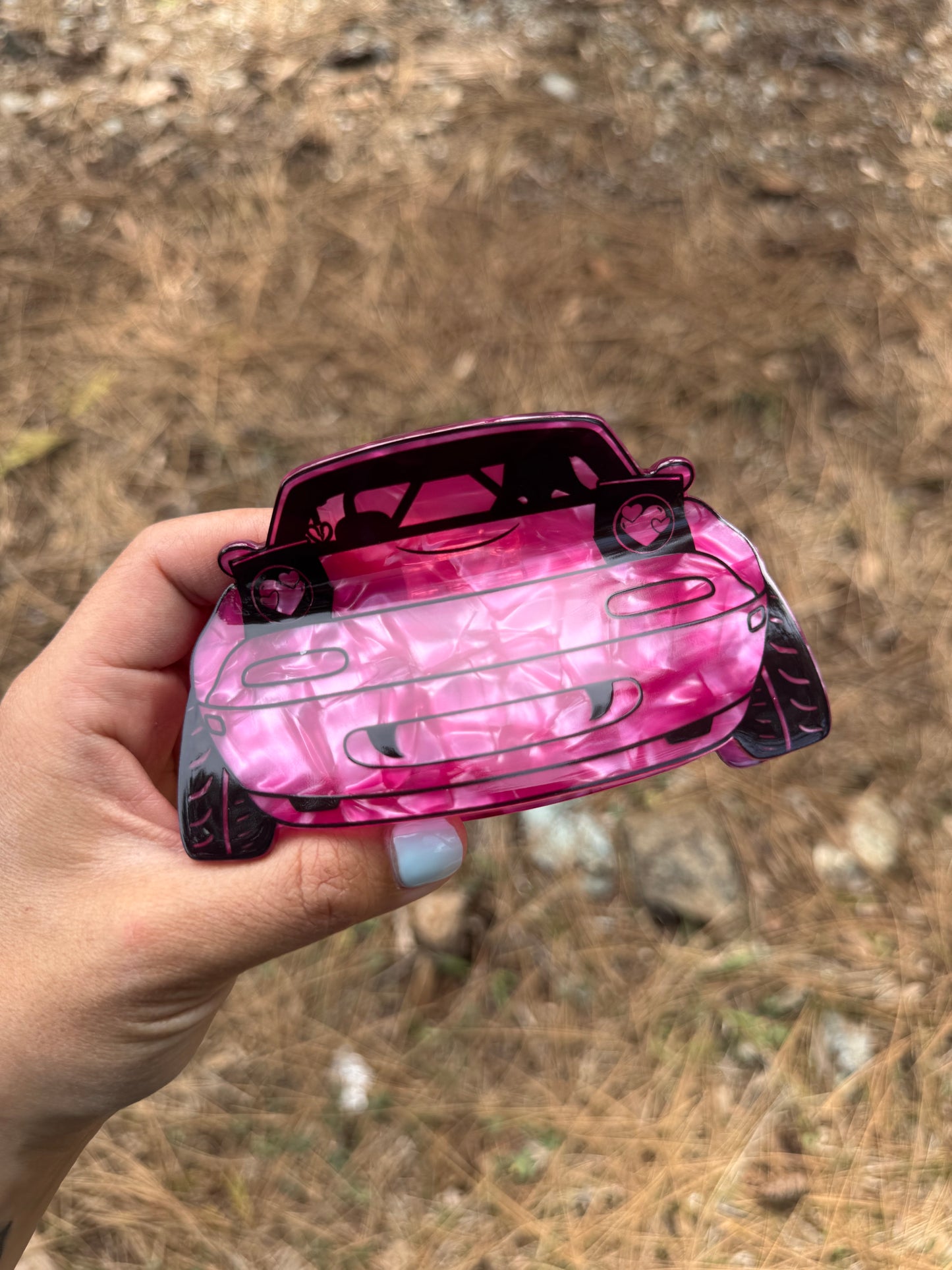 Hot Pink Miata Hair Claw