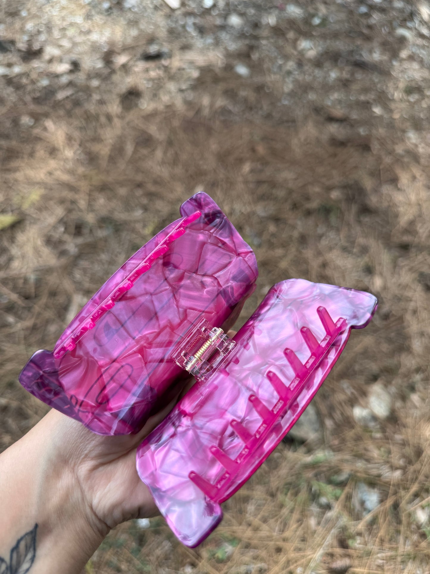 Hot Pink Miata Hair Claw