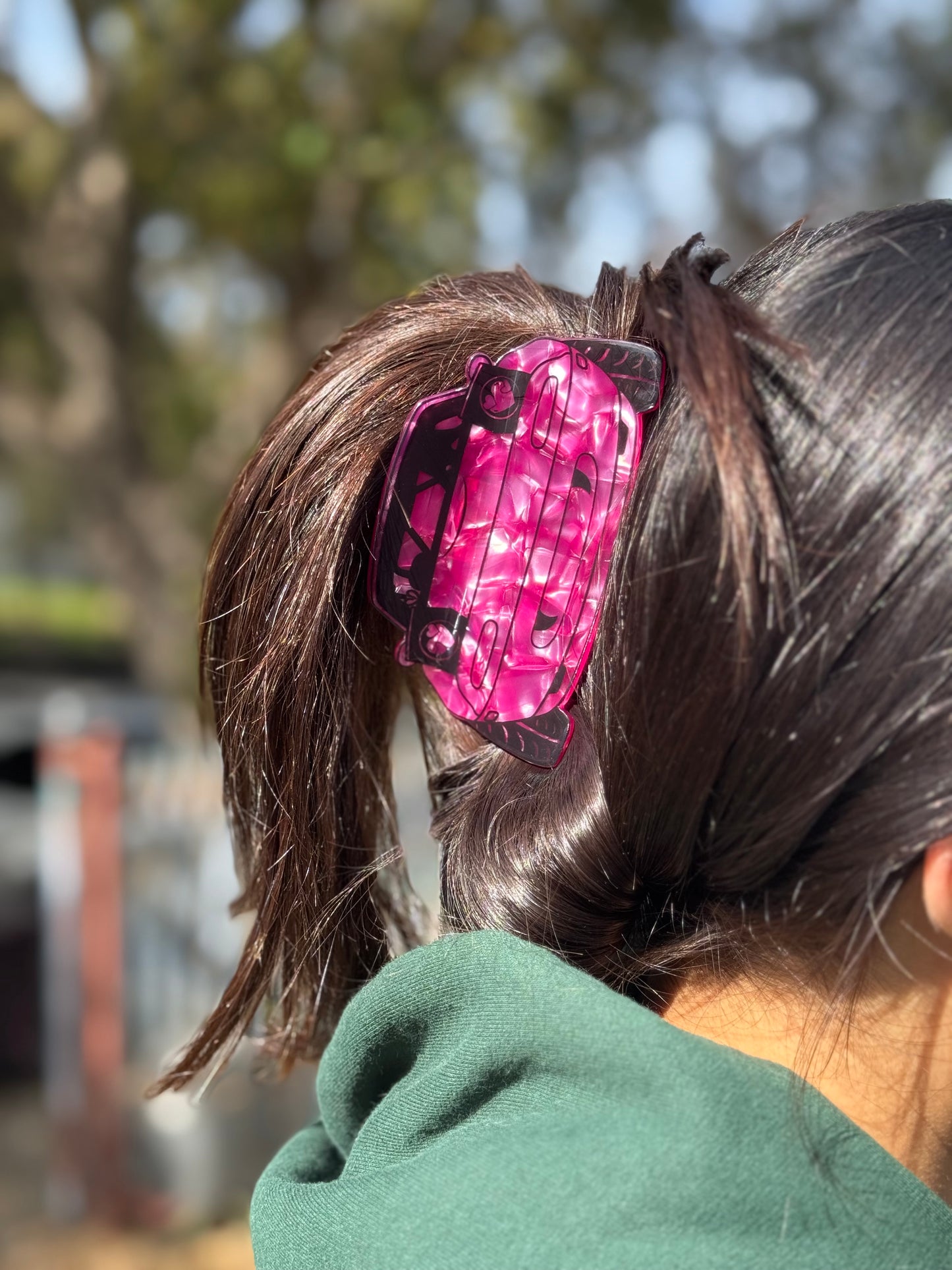 Hot Pink Miata Hair Claw
