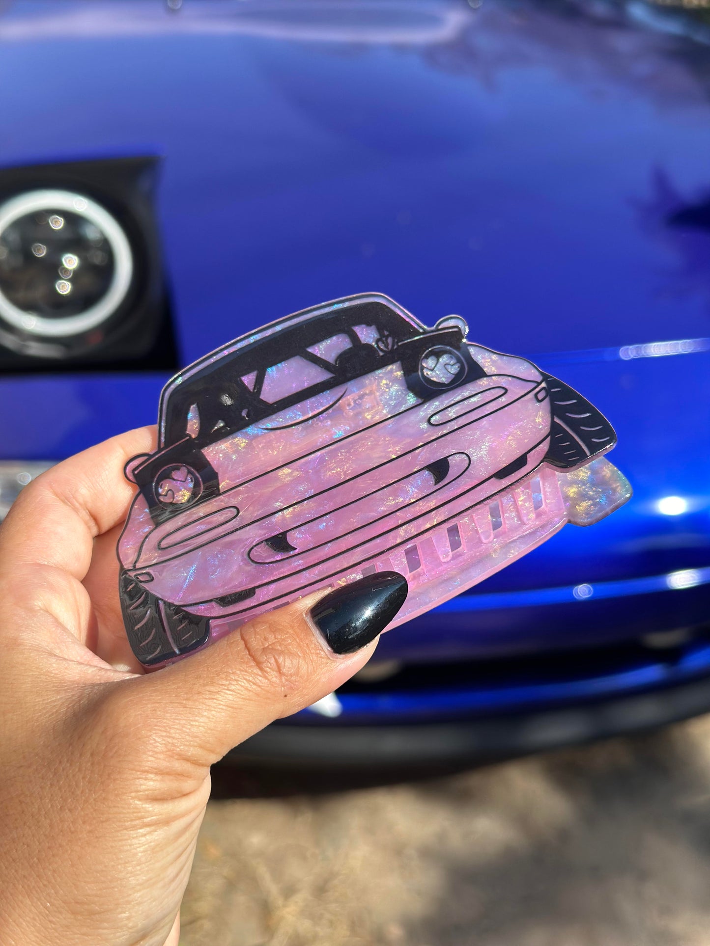 Pink Miata Hair Claw