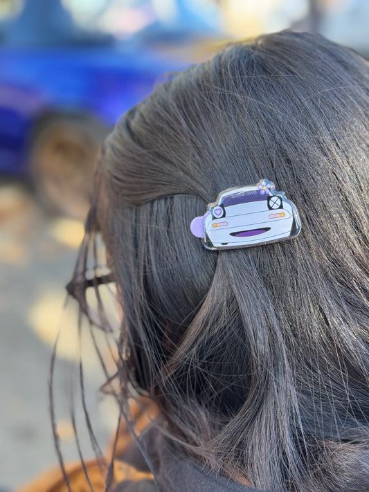 Purple Miata Hair clips