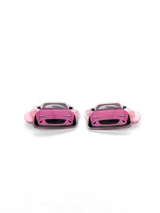 Pink Miata ND Hair clips
