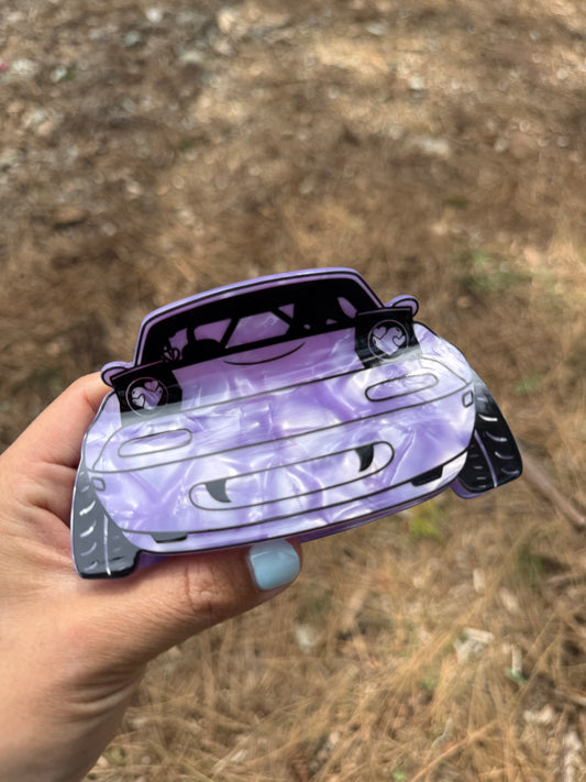 Purple Miata Hair Claw