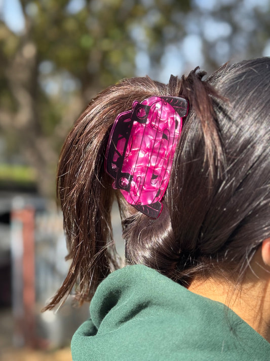 Hot Pink Miata Hair Claw
